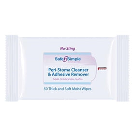 Safe N Simple Peri Stoma Adhesive Remover Wipes