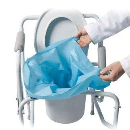 Sani-Bag+ Commode Liners – Waste Collection Bags with Gel Powder (Box of 10)