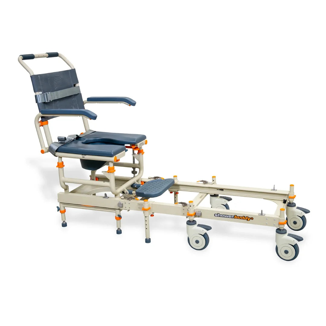 ShowerBuddy SB1 Bathroom Transfer System – Rolling Shower & Toilet Transfer Chair