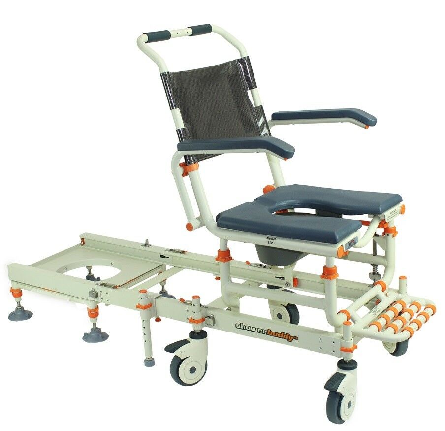 ShowerBuddy SB1 Bathroom Transfer System – Rolling Shower & Toilet Transfer Chair