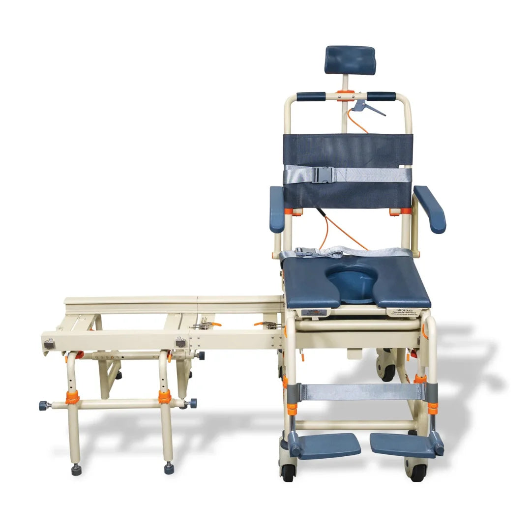 ShowerBuddy TubBuddy with Tilt Bathroom Transfer System – Sliding Bath Transfer Chair
