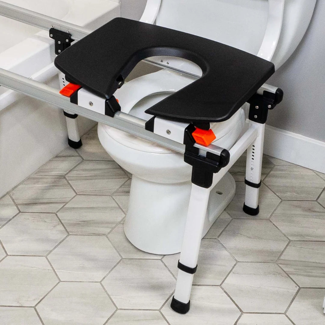 ShowerGlyde SG2 Sliding Transfer Bench – Toilet-to-Tub Transfer System