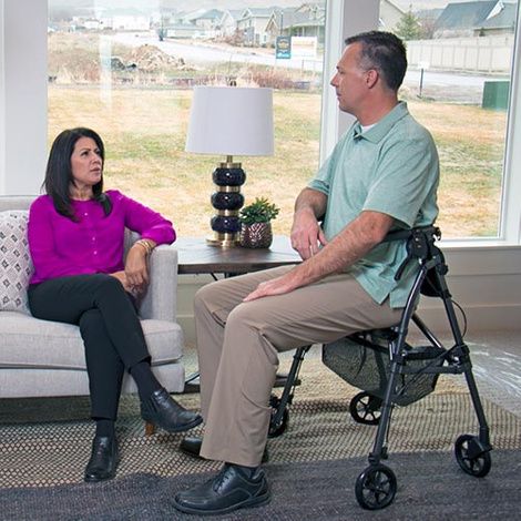 Stander EZ Fold-N-Go Rollator – Lightweight Folding Travel Rollator Walker with Seat