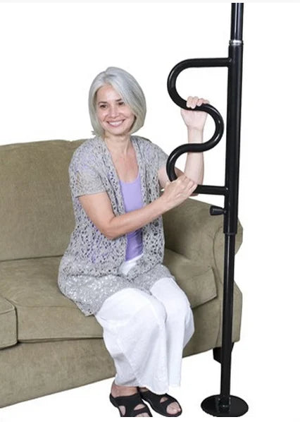 Stander Security Pole and Curve Grab Bar 1100 Floor-to-Ceiling Transfer Pole