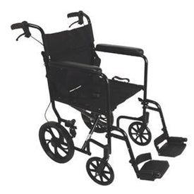 ProBasics Foldable Aluminum Transport Wheelchair With 19 Inch Seat