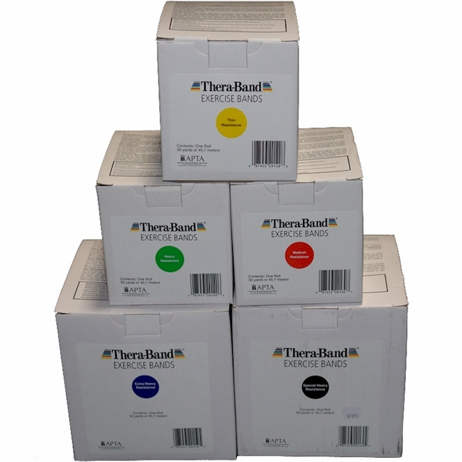 TheraBand Professional Latex Resistance Bands, 50 Yd. Rolls