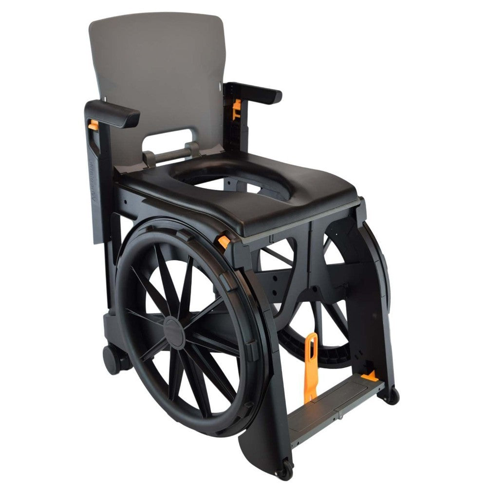 WheelAble Portable Folding Travel Shower Commode Chair