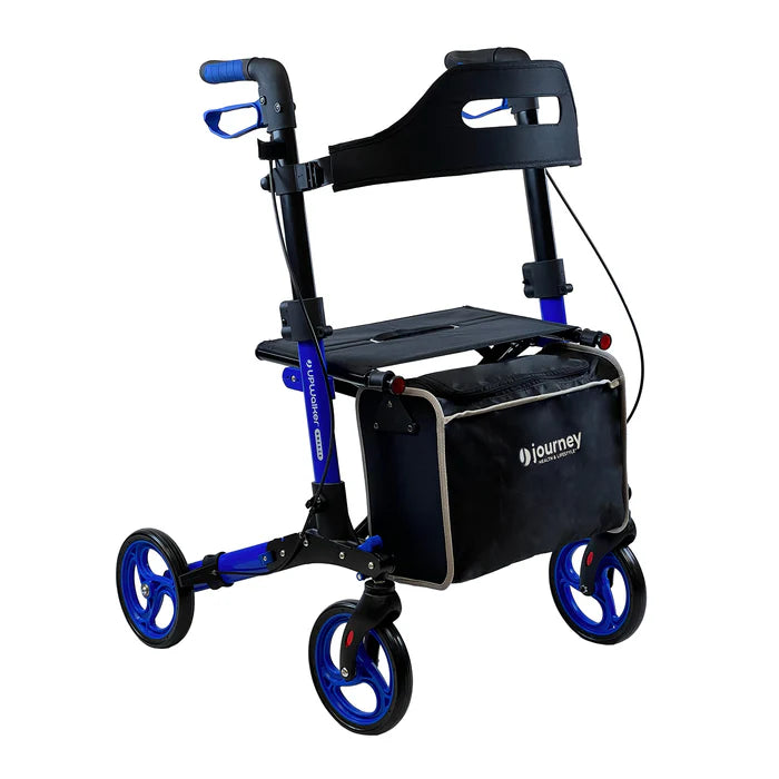 UPWalker Breeze Upright Rollator Walker – Lightweight Stand-Up Walker with Seat