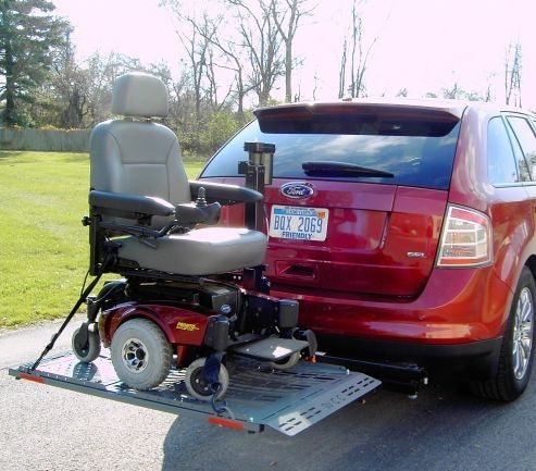 Veterans Patriotic Power Chair Electric Scooter Lift Carrier - US208