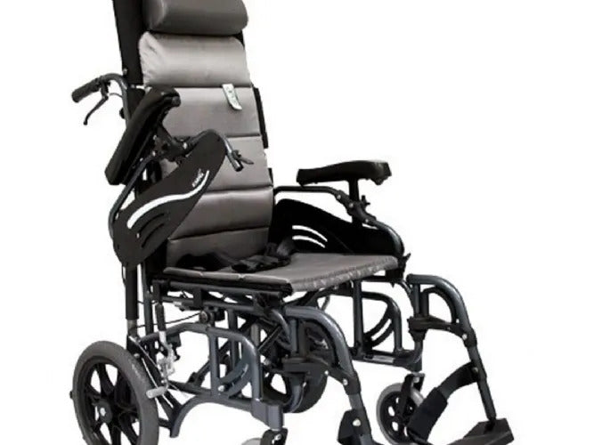 Karman VIP515TP-18 Tilt-in-Space Foldable Transporter Chair