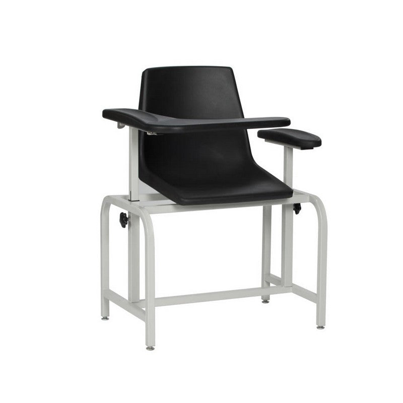 Winco Blood Drawing Chair 2571 – Plastic Seat Phlebotomy Chair with Adjustable Armrests