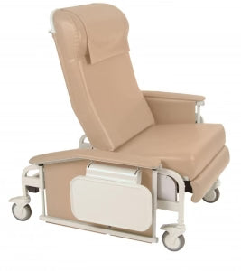 Winco 6570 XL Bariatric Drop-Arm Clinical Recliner | 450 lb. Capacity | Trendelenburg