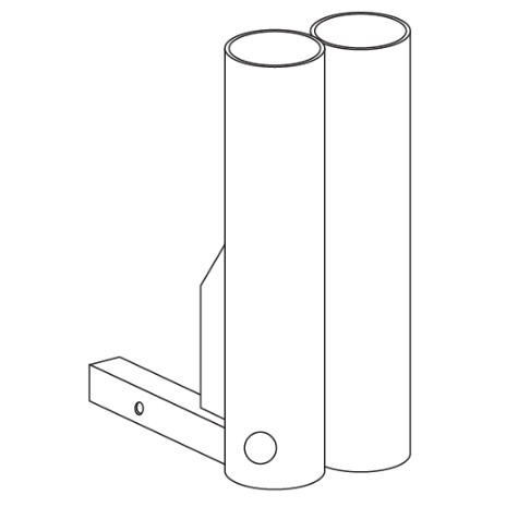 Pride Mobility Double Cane Holder – Dual-Mount Scooter & Power Chair Accessory