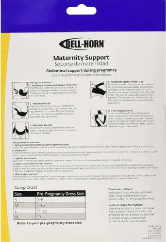 Bell - Horn Maternity Support: Clinical Weight Distribution & Back Relief - Medical Department Store