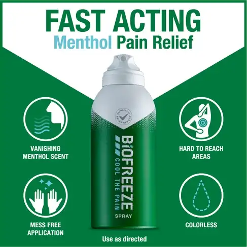 Biofreeze® Pain Relief Spray, 3 fl oz. Aerosol Spray