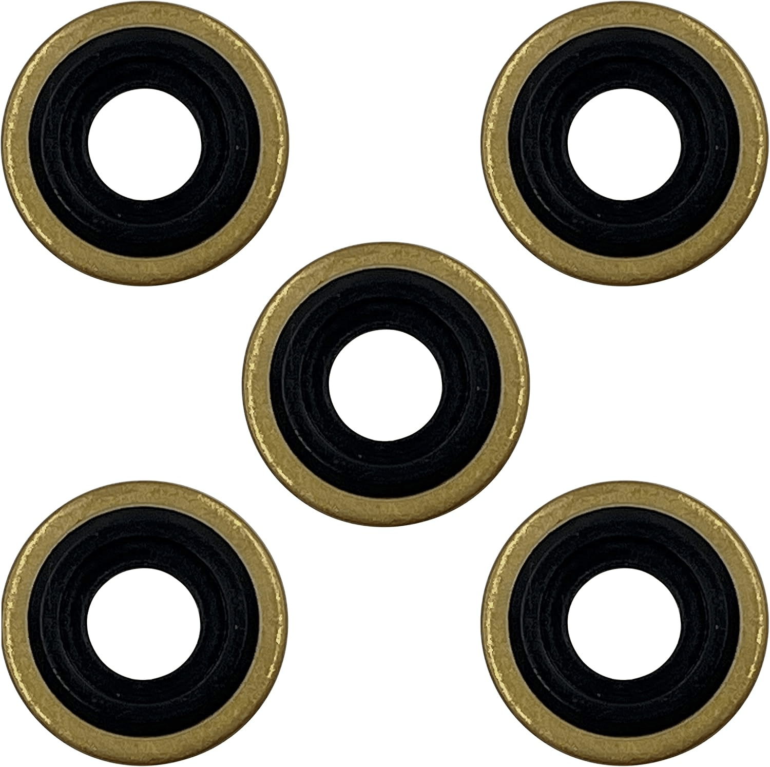 Brass Viton Rubber Oxygen Regulator Yoke Washer Pack of 5 for CGA - 870 - Medical Department Store
