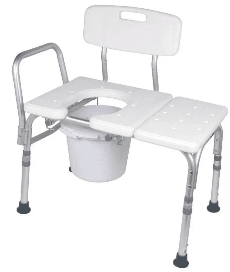 Carex Bathtub Transfer Bench With Opening & Bucket - Medical Department Store