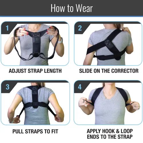 Clinical Adjustable Posture Corrector | Shoulder & Upper Back Alignment Brace - Medical Department Store
