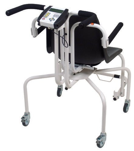 Detecto 6880 Digital Chair Scale with Zero - Turn Radius Wheels – 440 lb Capacity - Medical Department Store