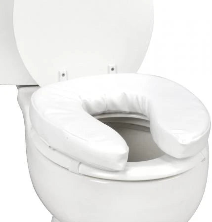 DMI Vinyl Cushion Toilet Seat — 2" and 4" Raised Heights