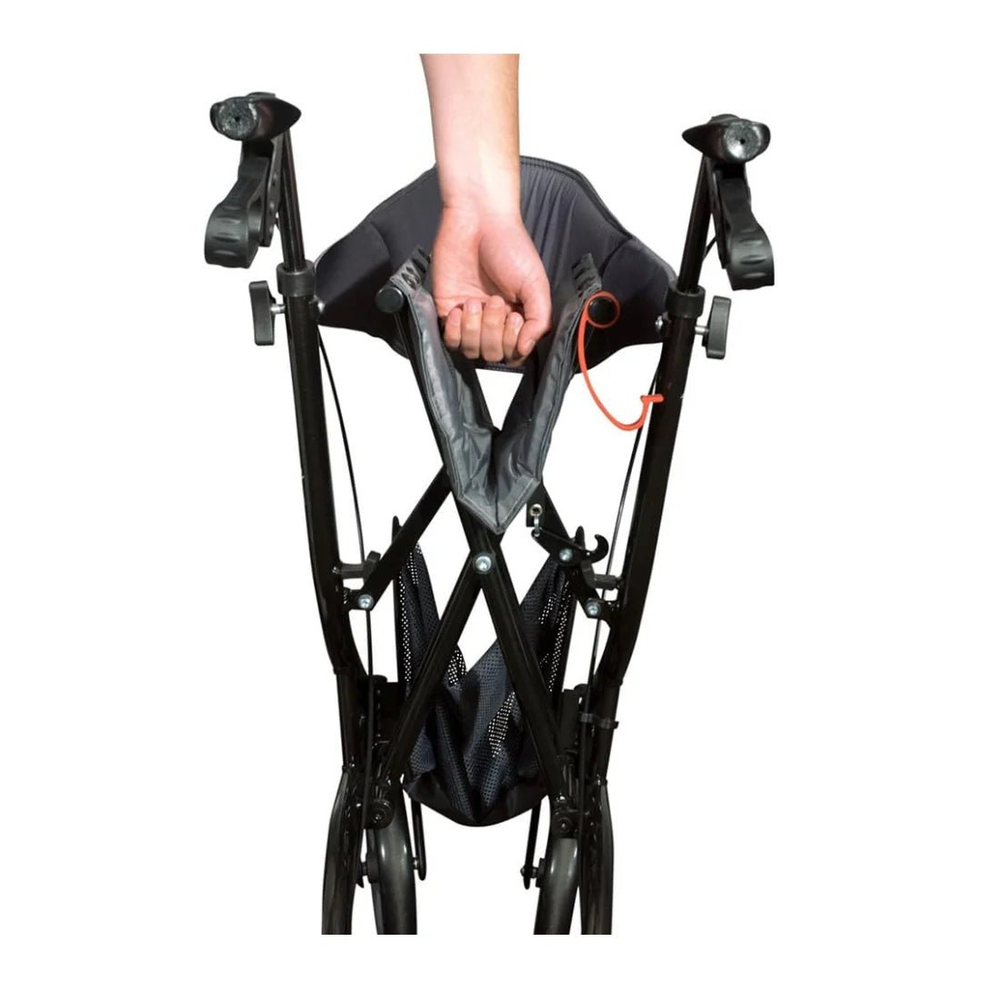 Drive Hugo Explore Side - Fold Rollator Walker – Lightweight All - Terrain Rollator with Seat - Medical Department Store