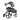 Drive Hugo Explore Side - Fold Rollator Walker – Lightweight All - Terrain Rollator with Seat - Medical Department Store