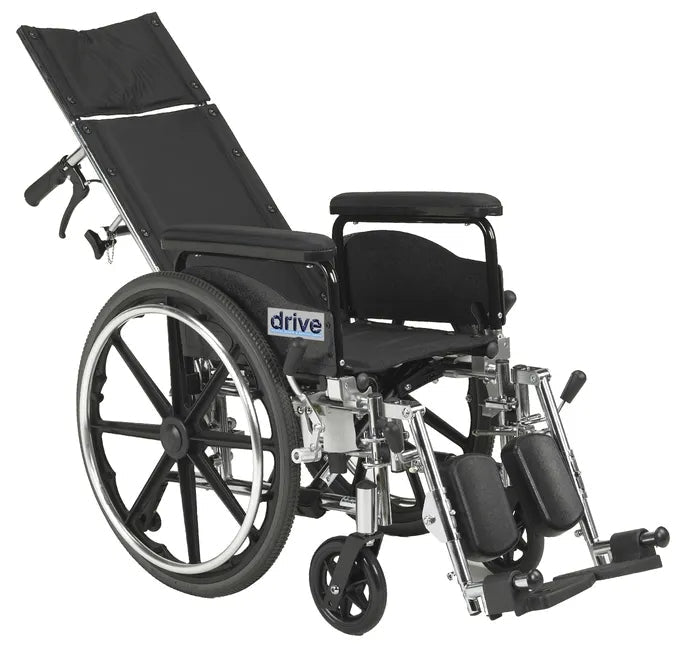 Drive Viper Plus GT Reclining Wheelchair – Elevating Legrests - Medical Department Store