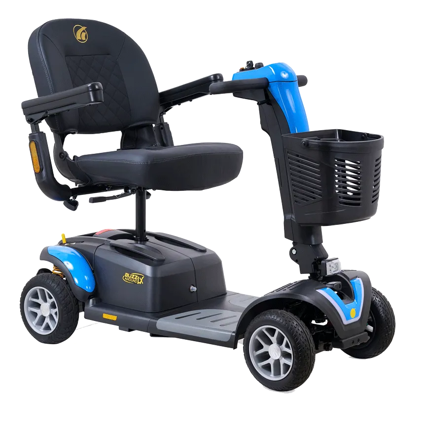 Golden Buzzaround LX Extreme GP149A 4-Wheel Travel Mobility Scooter – 375 lb Capacity, 18-Mile Range