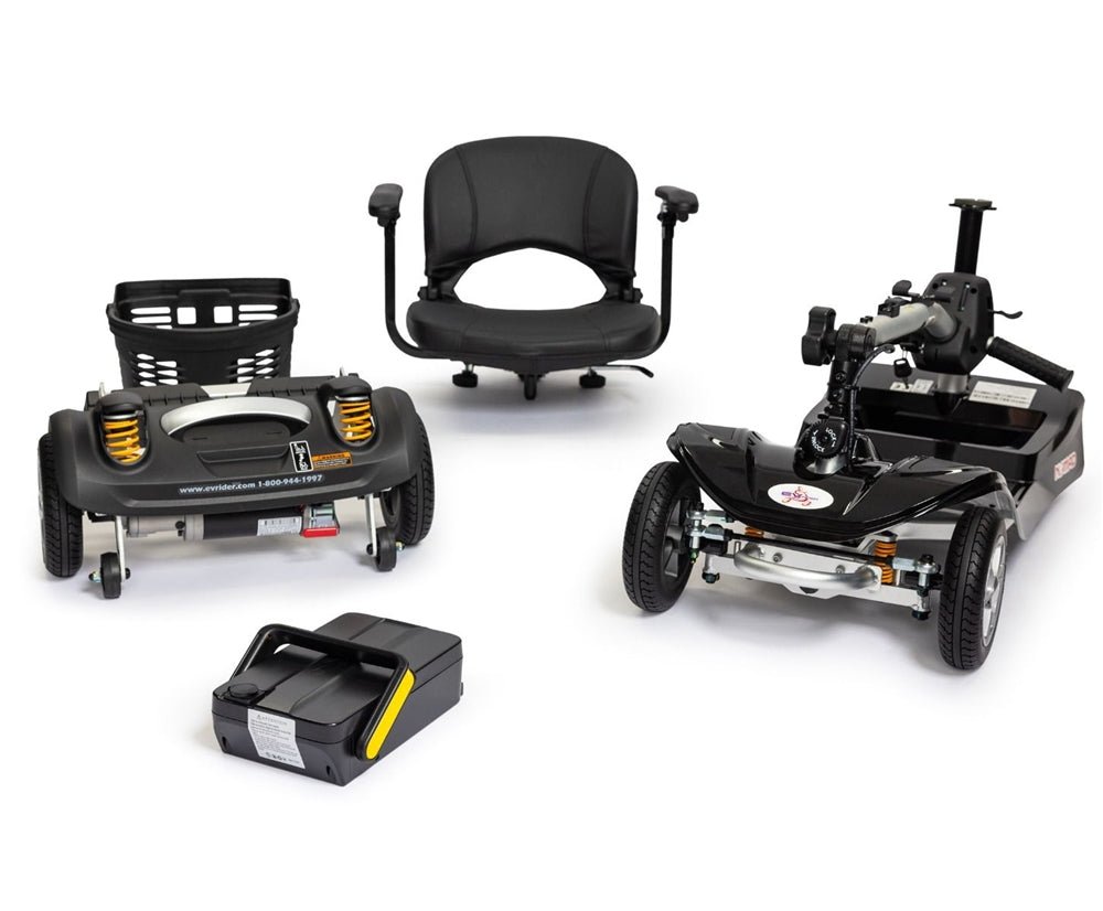 EV Rider Airline Approved Nomad Scooter with Front Basket & Full Suspension - Medical Department Store