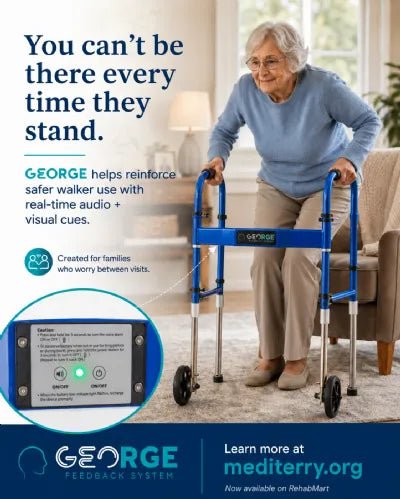 GEORGE Feedback System Front-Wheel Walker by MediTerry - Smart Walker With Real-Time Feedback - Medical Department Store