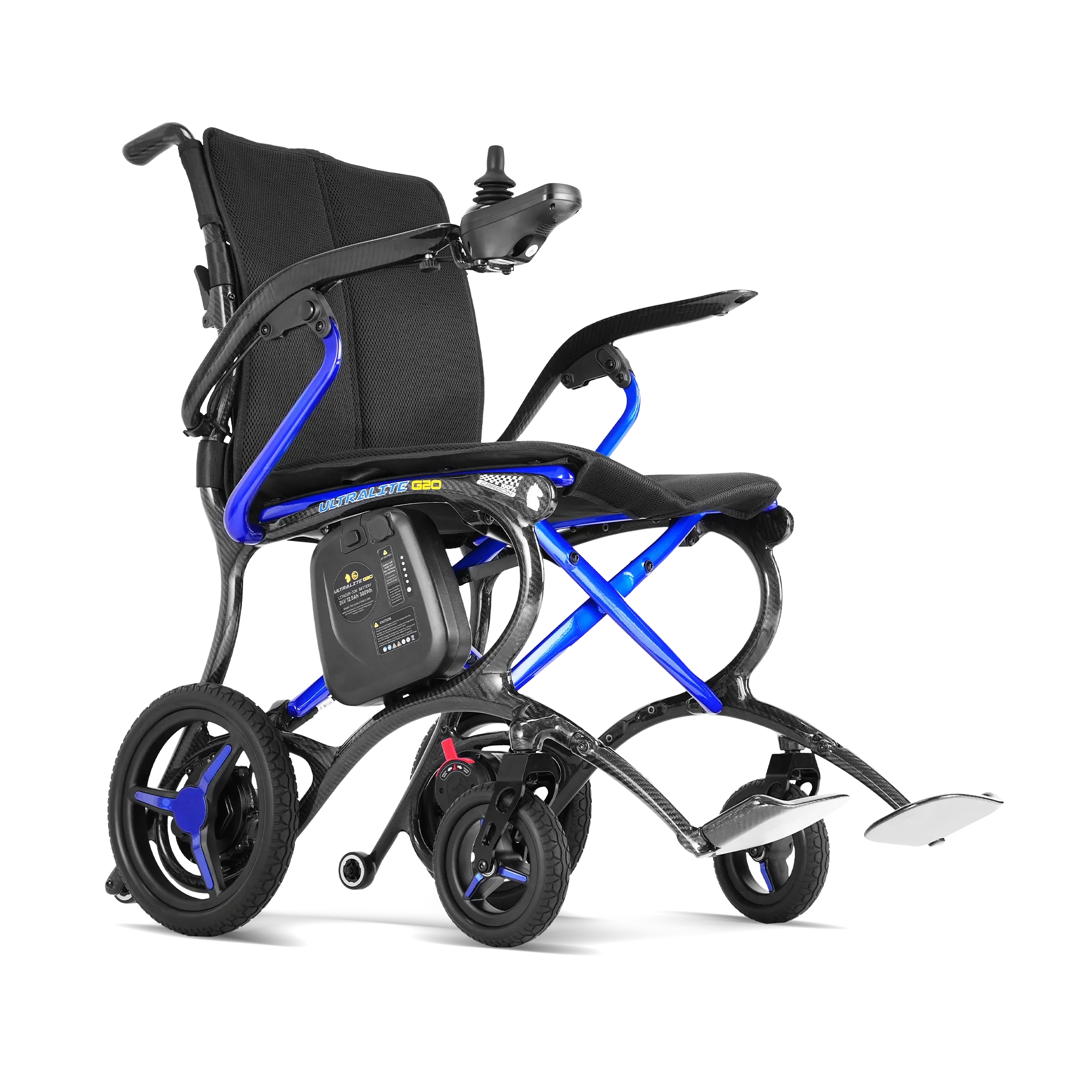 Forcemech Ultralite G20 Carbon Fiber Folding Power Wheelchair 25lbs