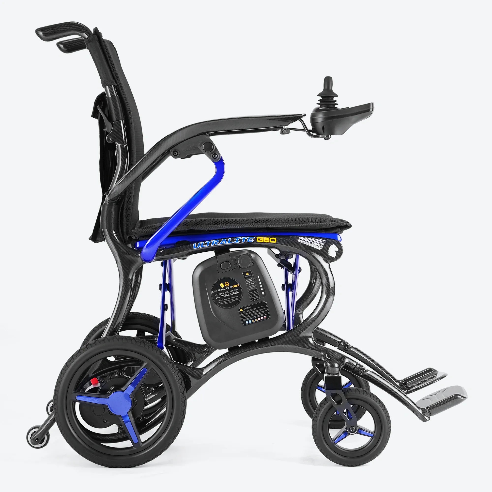 Forcemech Ultralite G20 Carbon Fiber Folding Power Wheelchair 25lbs