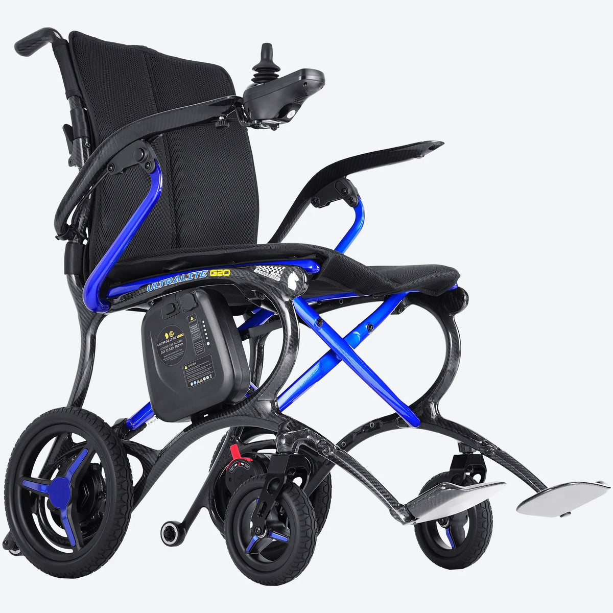 Forcemech Ultralite G20 Carbon Fiber Folding Power Wheelchair 25lbs