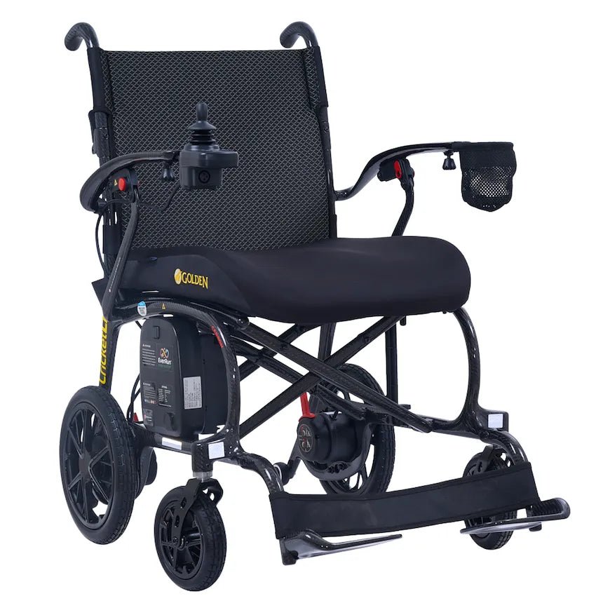 Golden Cricket LT Carbon Powerchair — Only 25.8 lbs - Medical Department Store