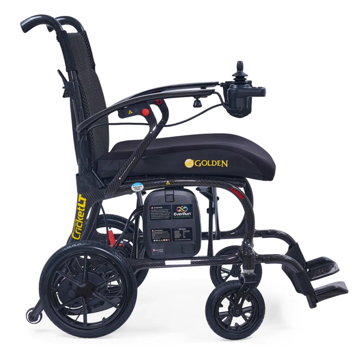 Golden Cricket LT Carbon Powerchair — Only 25.8 lbs - Medical Department Store