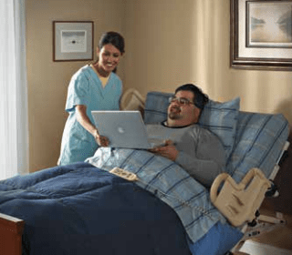 Joerns UltraCare XT Hospital Bed Hi Low Adjustable Bed 650 lb - Medical Department Store