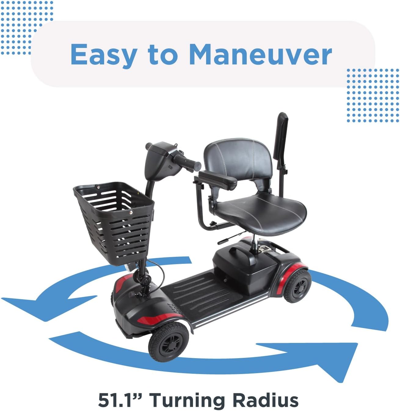 Journey Adventure Mobility Scooter – Lightweight, Electric, Motorized Travel Scooter - Medical Department Store