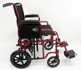 Karman T - 920 Bariatric Transport Wheelchair 20 or 22 Inch Seat 450 lb Capacity - Medical Department Store