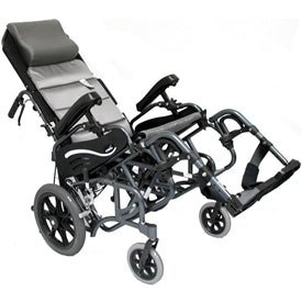 Karman VIP515TP Tilt - in - Space Transport Chair – Foldable Positioning Mobility - Medical Department Store