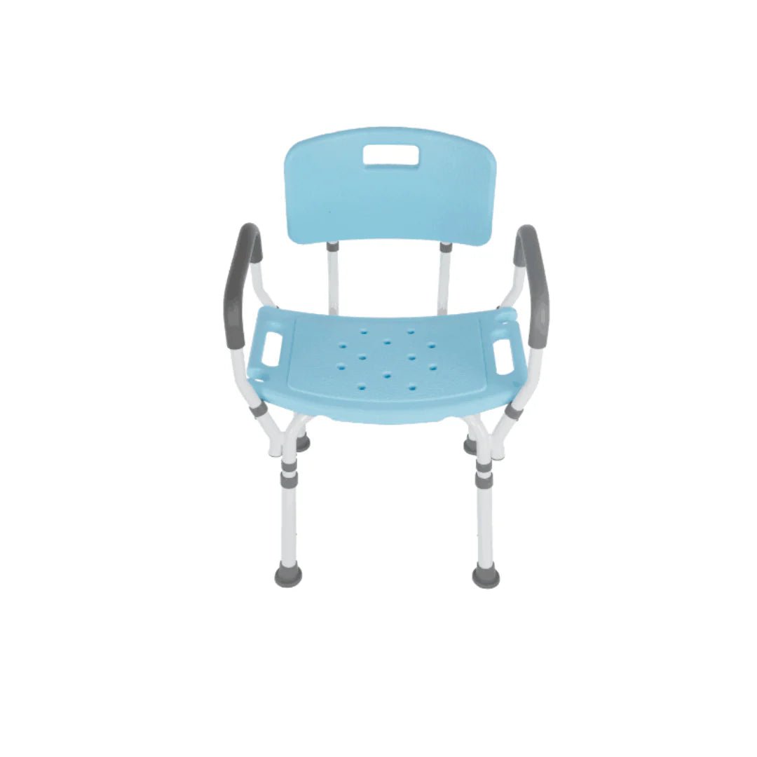 Lifestyle Mobility Aids Premium Shower Chair with Back and Padded Arms - Medical Department Store