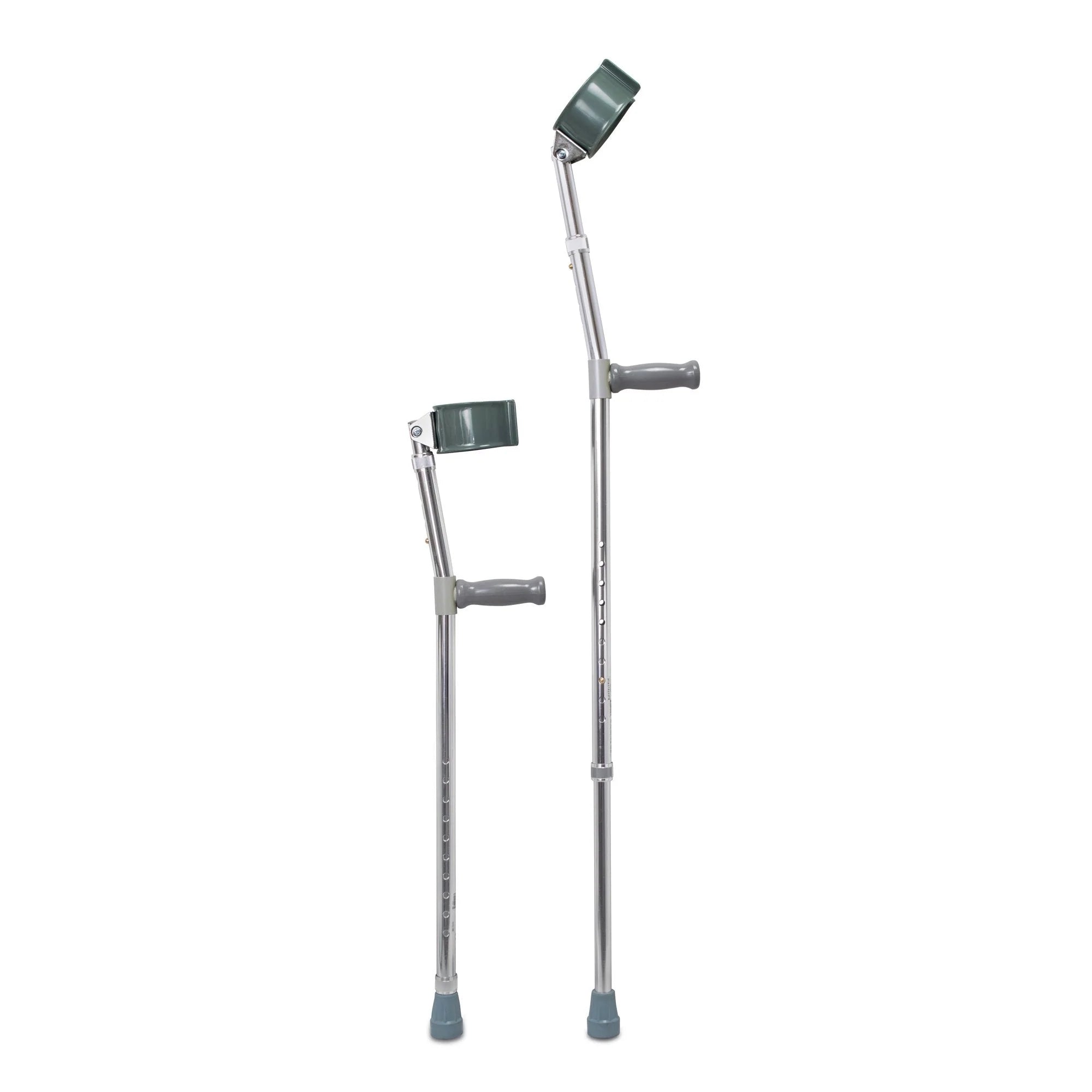 McKesson Lightweight Steel Forearm Crutches – Adjustable Adult Loftstrand Crutches