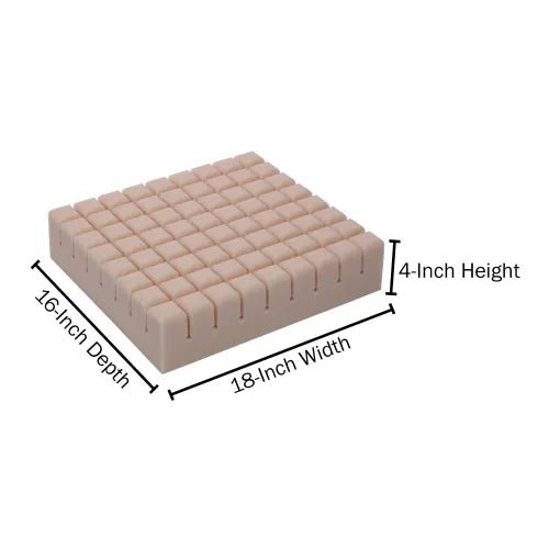 McKesson Geo - Matt Wheelchair Cushion | Eggcrate Foam Pressure Relief Cushion - Medical Department Store