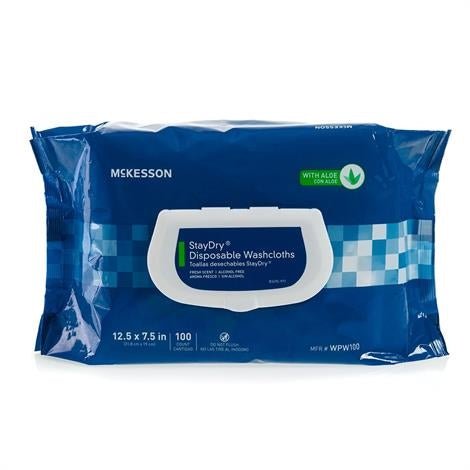 McKesson StayDry Scented Soft Pack Personal Wipes - Medical Department Store