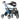 MD by Drive Fusion 2 in 1 Rollator/Transport Chair Lightweight 2-in-1 Mobility Walker - Medical Department Store