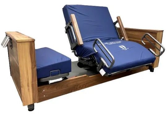 Med - Mizer ActiveCare Deluxe Rotating Hospital Bed with Lower Rails OneButtonSafeTurn - Medical Department Store