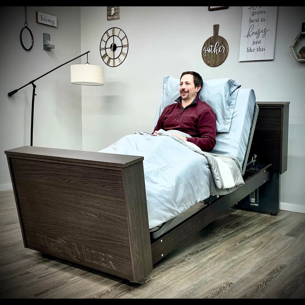 Med - Mizer SelectCare Bed | Expandable Homecare Hi - Low Hospital Bed - Medical Department Store