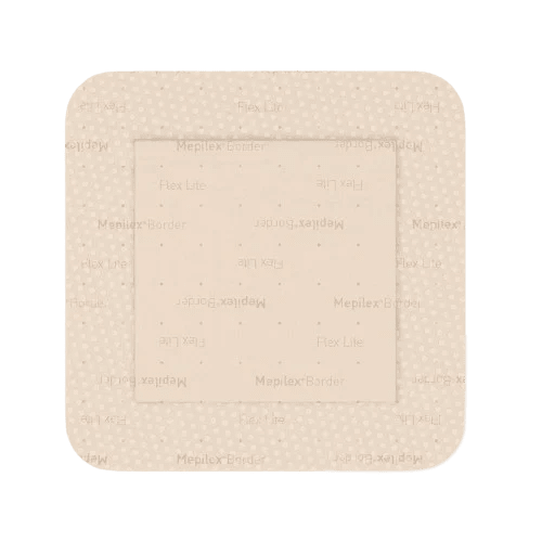 Molnlycke Mepilex Border Flex Lite Foam Dressing — Thin, Repositionable, Showerproof, 5 Sizes - Medical Department Store