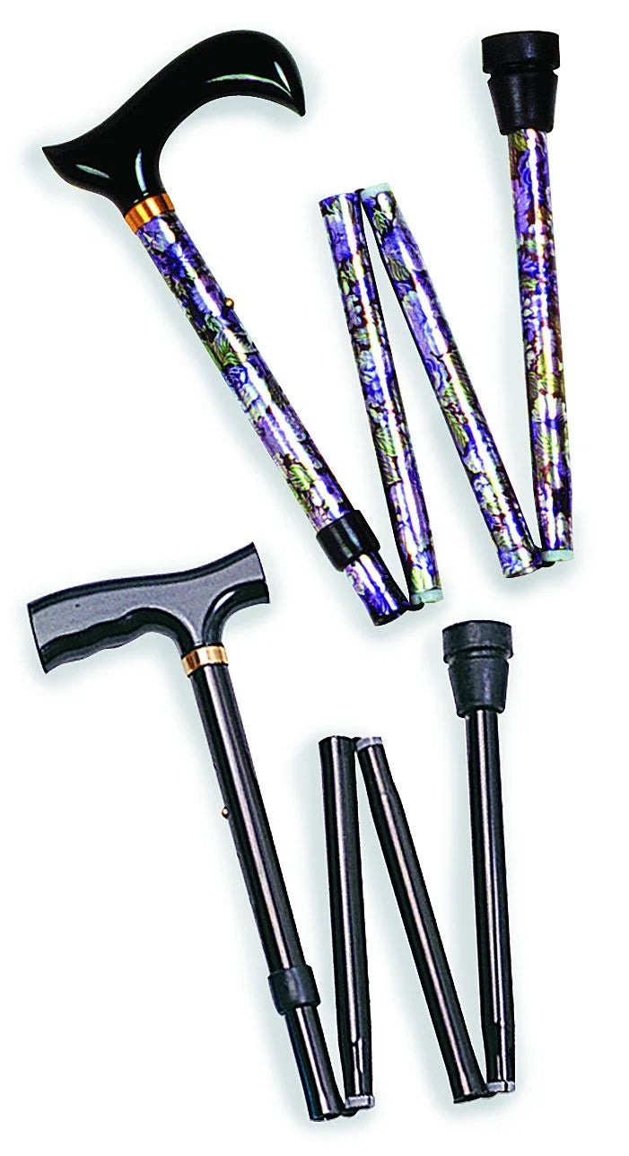 Mountain Properties Folding Travel Cane – Compact & Adjustable Lightweight Walking Aid