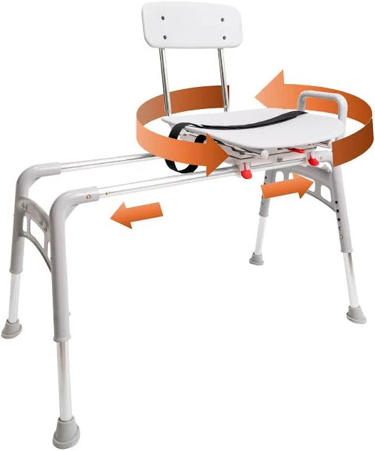 Eagle Health Sliding Swivel Bench Seat w/ Cut Out 77663
