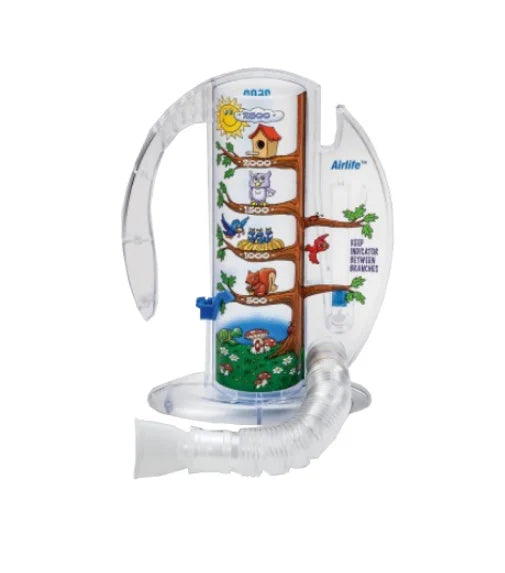 Cardinal Health AirLife Incentive Spirometer 2500–4000 mL Deep Breathing Exerciser